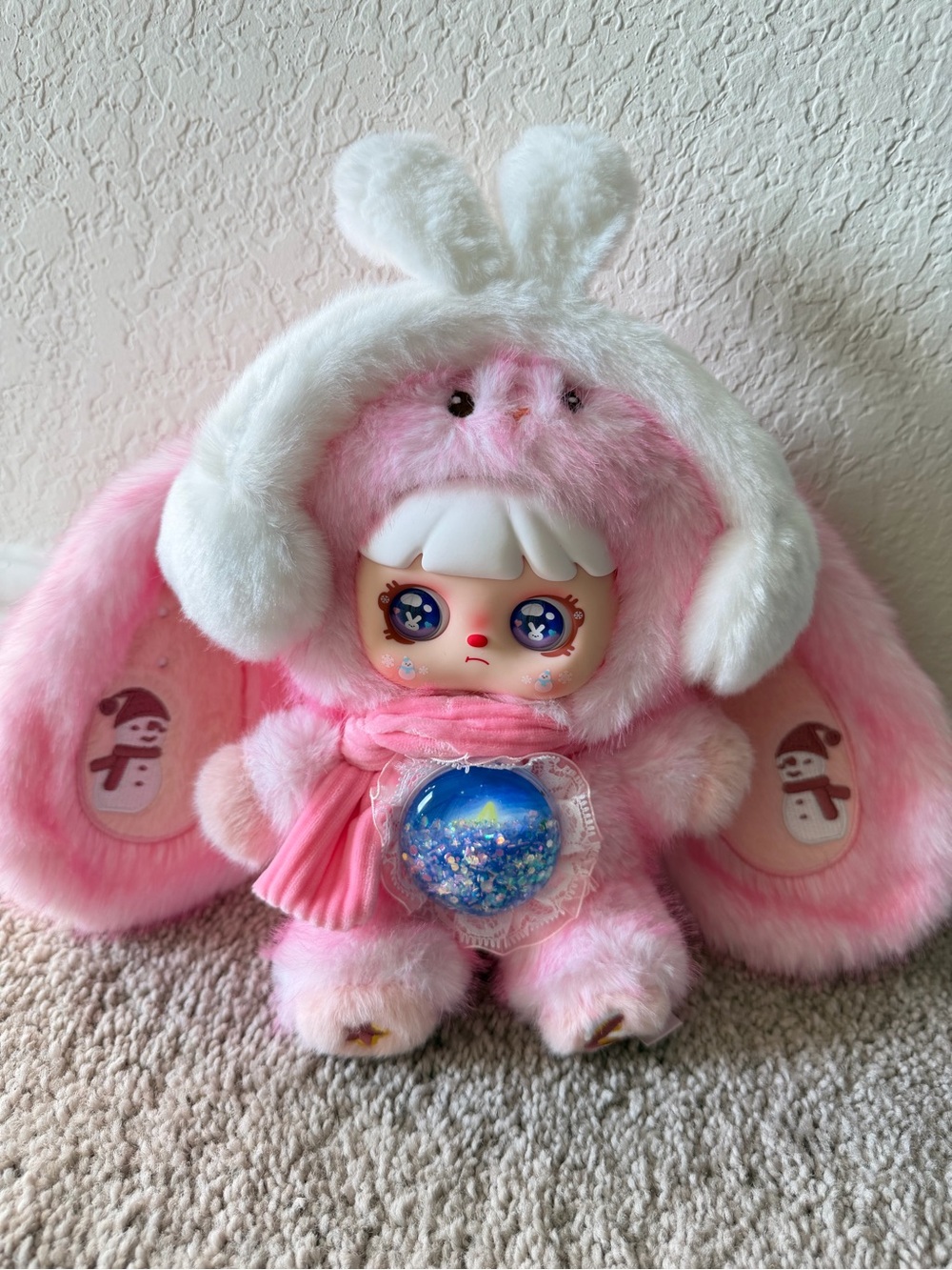Mocici Sugar Heart Rabbit Warm Whispers Plush Doll | Rotatable Eyes
